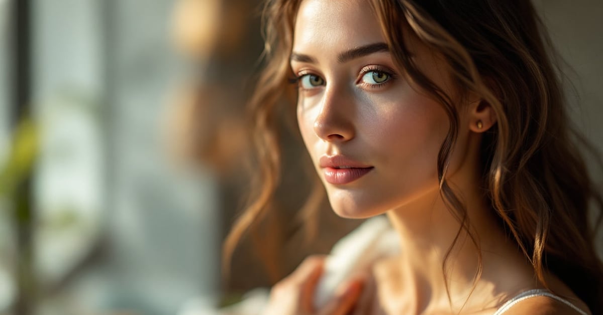 Maquillage halo naturel sur un regard lumineux, technique de mise en valeur des yeux en lumière naturelle