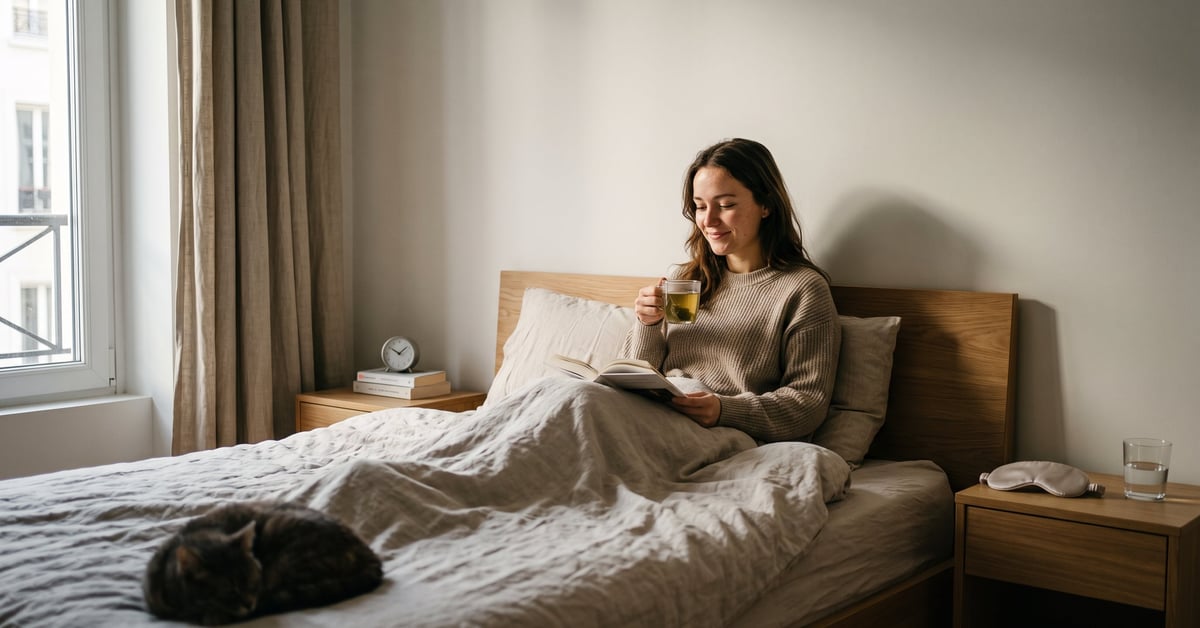 5 astuces pour une nuit réparatrice – ambiance chambre apaisante propice au sommeil