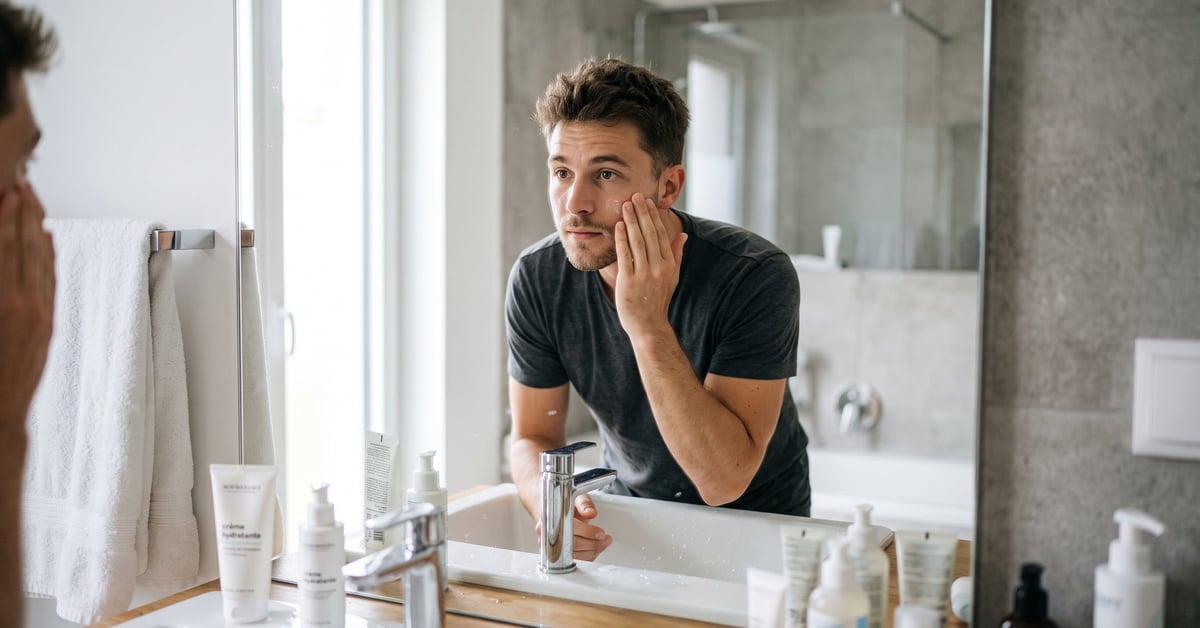 Peau masculine : une routine de soin simple et efficace - soin de la peau homme